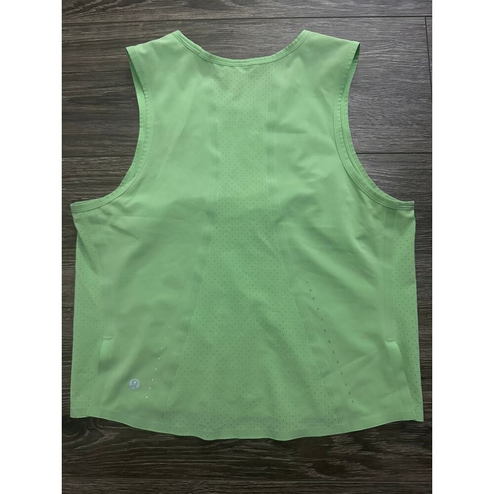 Lululemon Swift Ventilated Running Tank Top Scream Green Light - Picture 4 of 6